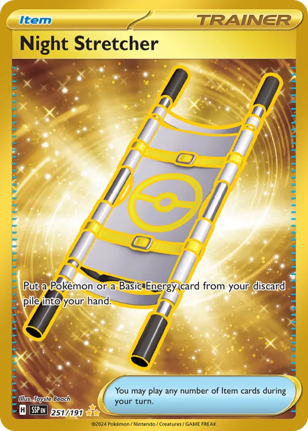 Night Stretcher Pokémon Surging Sparks #251 Holo