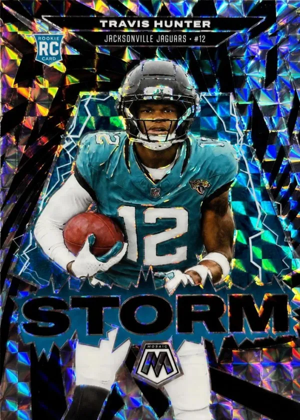 Travis Hunter 2025 Panini Mosaic Storm Football Black #3