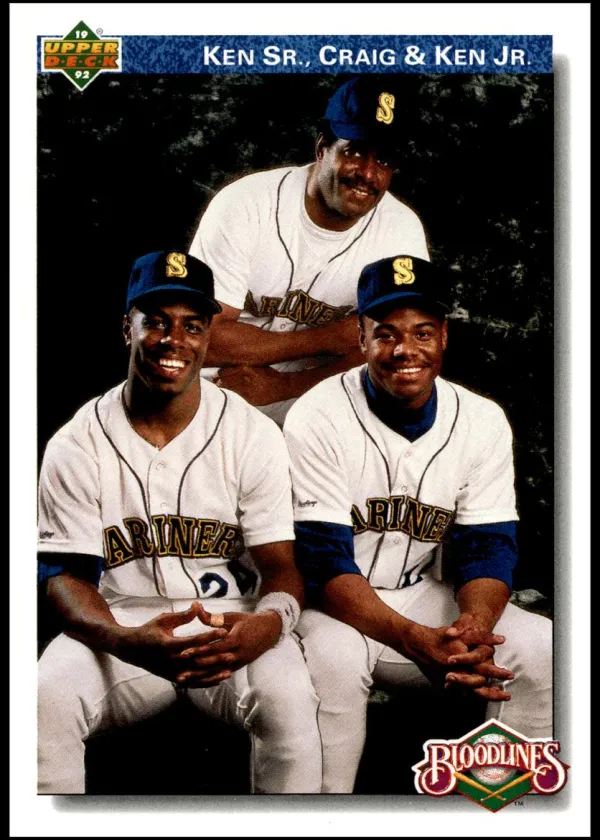 Ken Griffey Sr./ Ken Griffey Jr. / Craig Griffey  1992 Upper Deck Baseball #85
