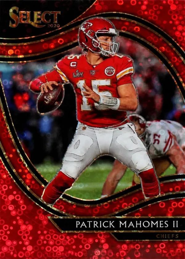 Patrick Mahomes II 2020 Panini Select Field Level Football Disco Red #302