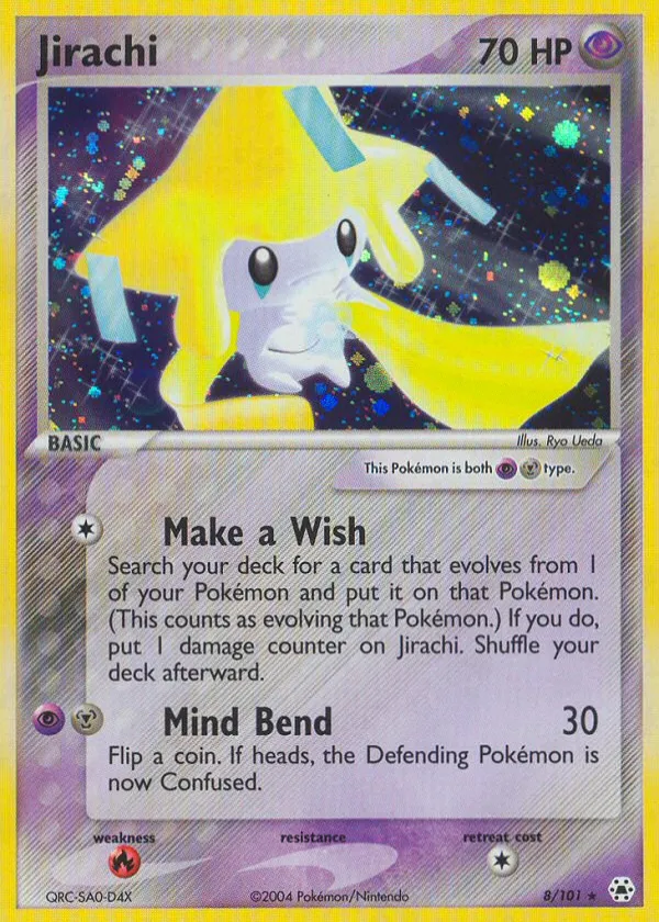 Jirachi Pokémon Hidden Legends #8 Reverse Holo