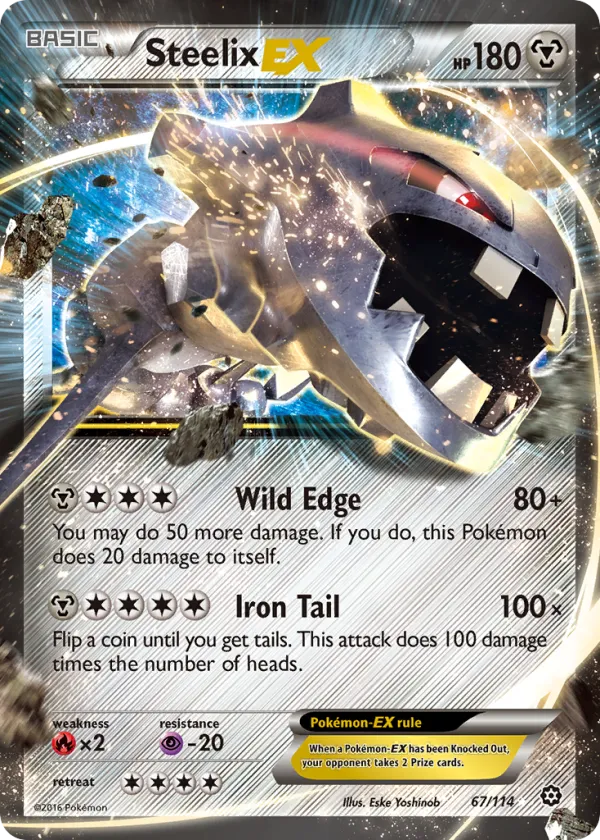 Steelix-EX Pokémon Steam Siege #67 Holo