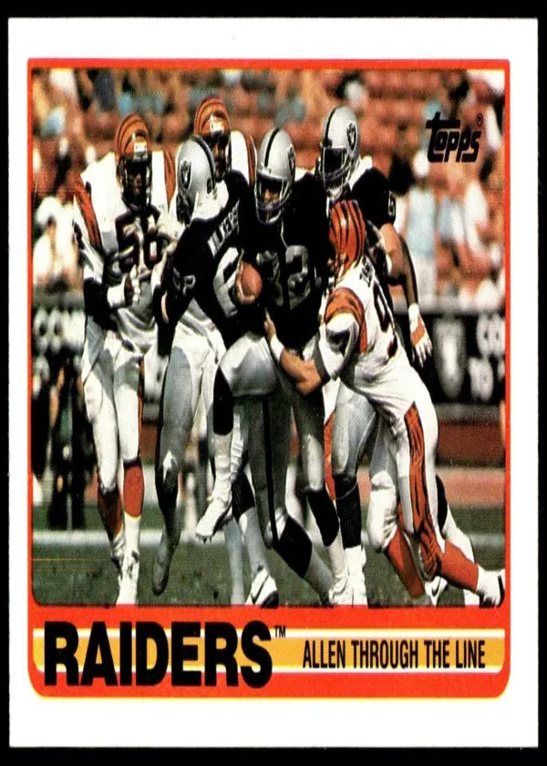 Raiders Team 1989 Topps Football #264