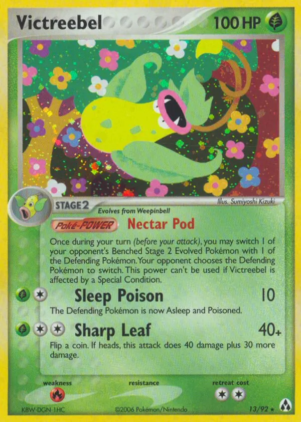 Victreebel Pokémon Legend Maker #13 Reverse Holo