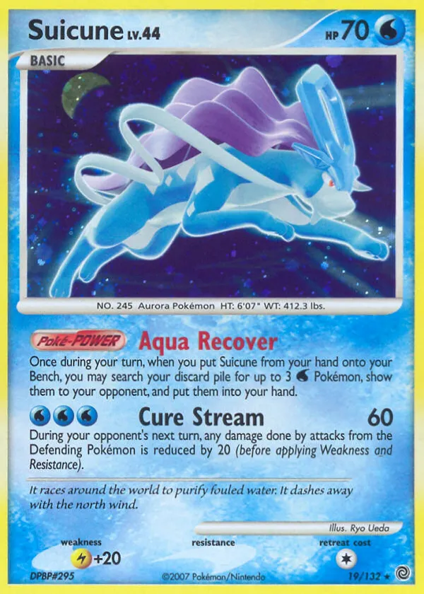 Suicune Pokémon Secret Wonders #19 Holo