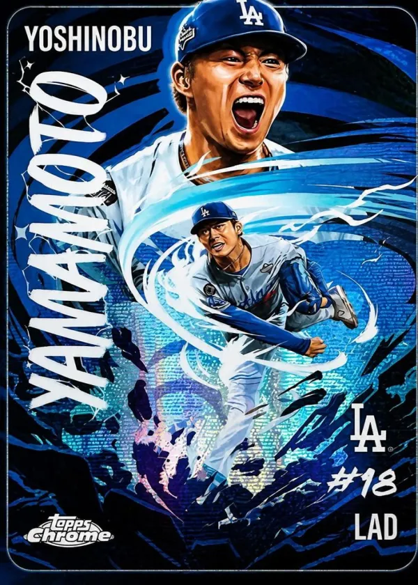 Yoshinobu Yamamoto 2026 Topps Chrome Ultraviolet Baseball #UV-5