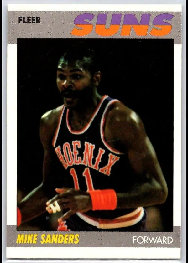 Mike Sanders 1987 Fleer Basketball #96