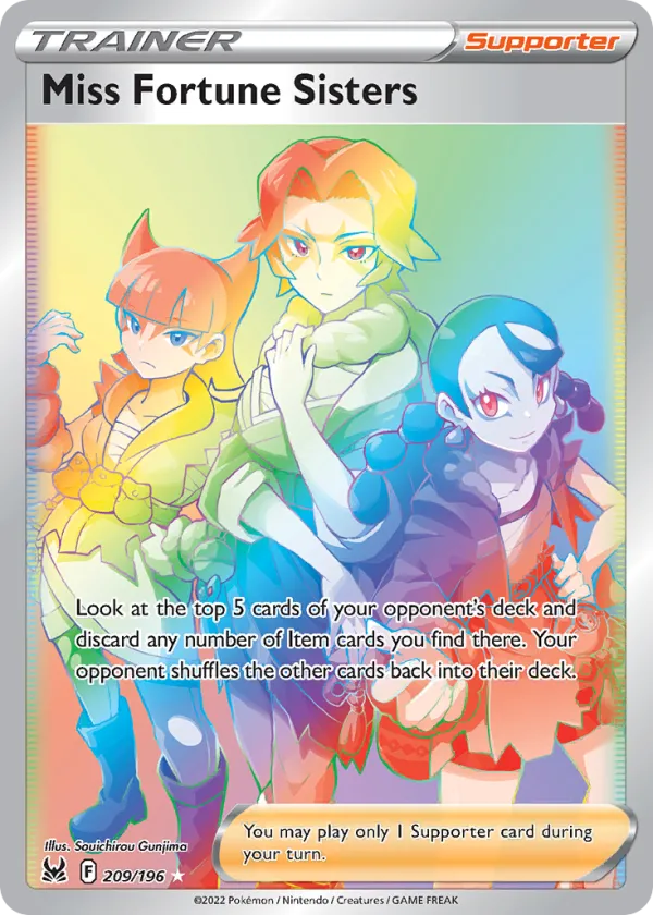 Miss Fortune Sisters Pokémon Lost Origin #209 Holo