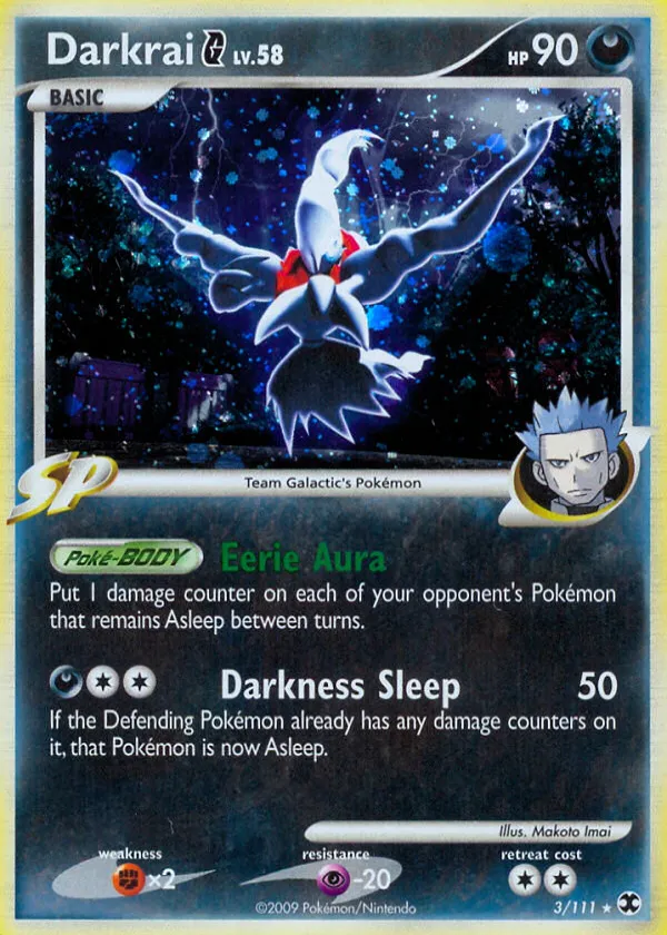 Darkrai G Pokémon Rising Rivals #3 Reverse Holo