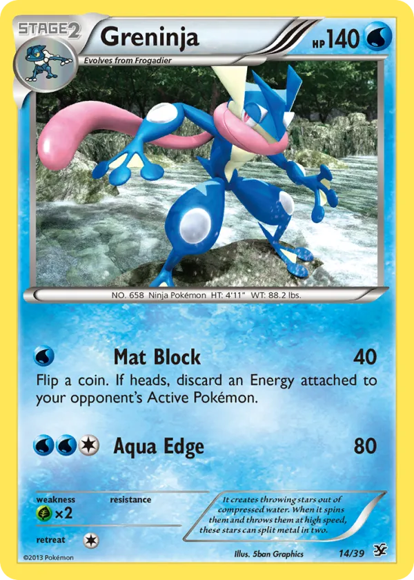 Greninja Pokémon Kalos Starter Set #14 Holo