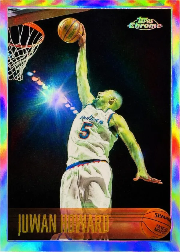 Juwan Howard 1996 Topps Chrome Basketball Refractor #137