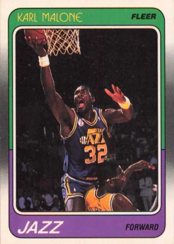 Karl Malone 1988 Fleer Basketball #114