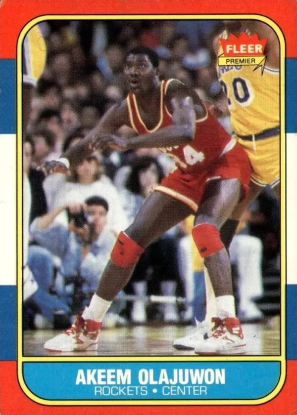 Hakeem Olajuwon 1986 Fleer Basketball #82