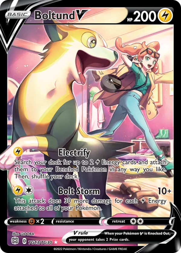Boltund V Pokémon Brilliant Stars Trainer Gallery #TG13 Holo