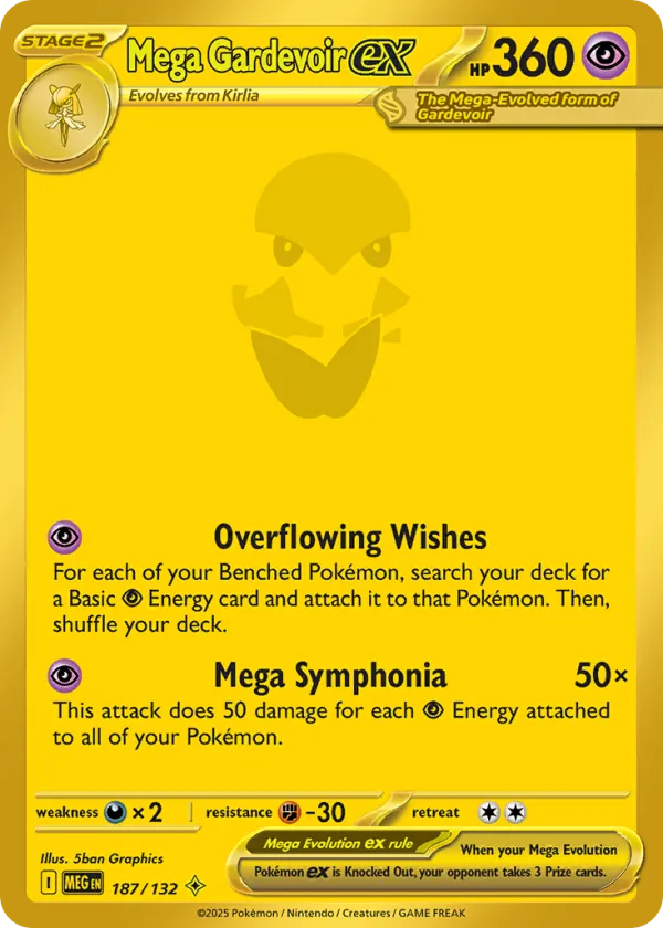 Mega Gardevoir ex Pokémon Mega Evolution #187 Holo