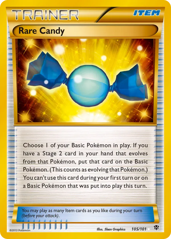 Rare Candy Pokémon Plasma Blast #105 Holo