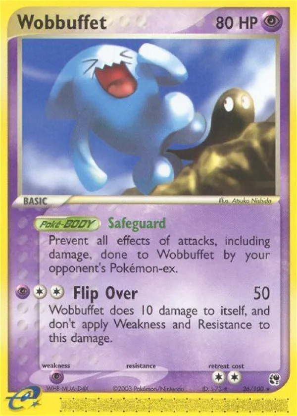 Wobbuffet Pokémon Sandstorm #26 Reverse Holo