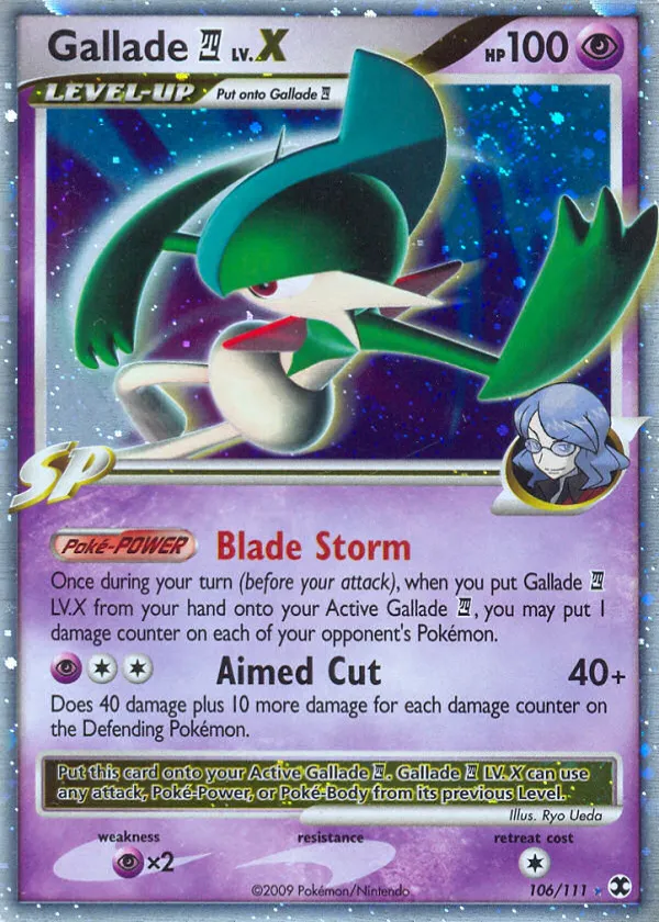 Gallade E4 LV.X Pokémon Rising Rivals #106 Holo