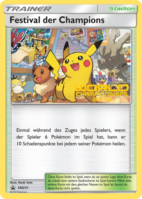 Champions Festival Pokémon SM Black Star Promos #SM231