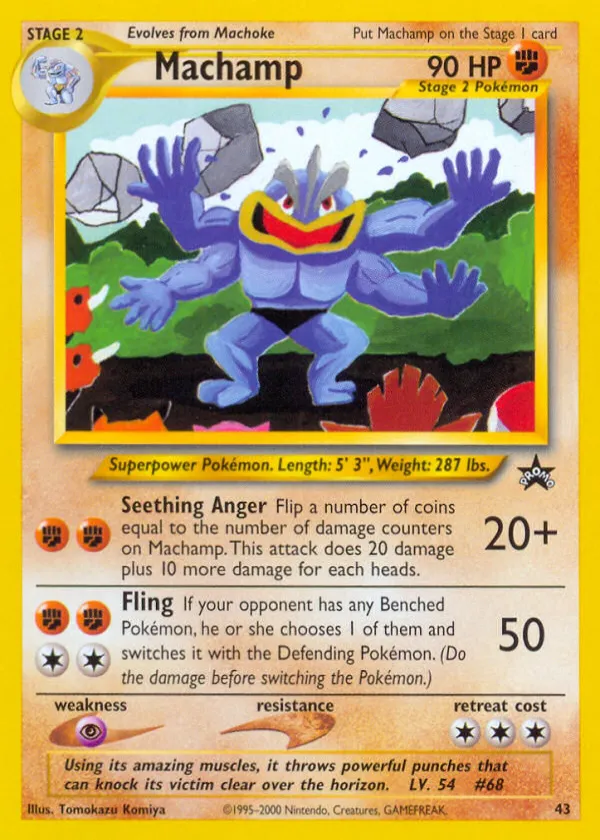 Machamp Pokémon Wizards Black Star Promos #43