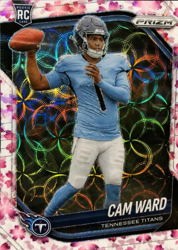 Cam Ward 2025 Panini Prizm Football Choice Cherry Blossom #352