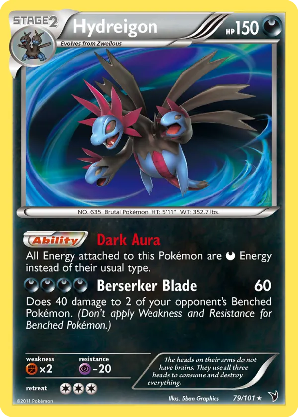 Hydreigon Pokémon Noble Victories #79 Holo