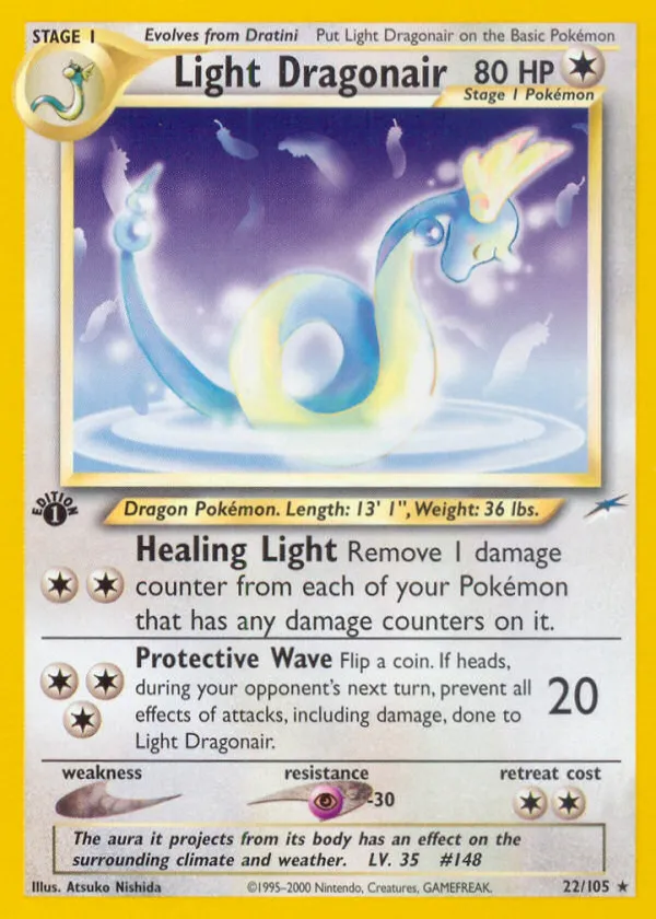 Light Dragonair Pokémon Neo Destiny #22 1st Edition
