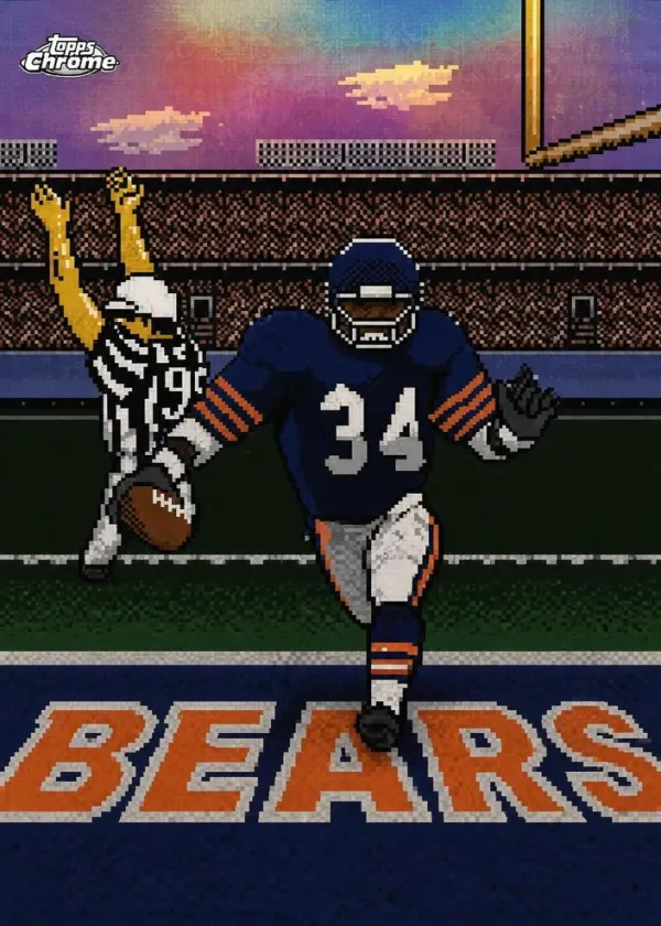 Walter Payton 2025 Topps Chrome Tecmo Football #TECMO-4