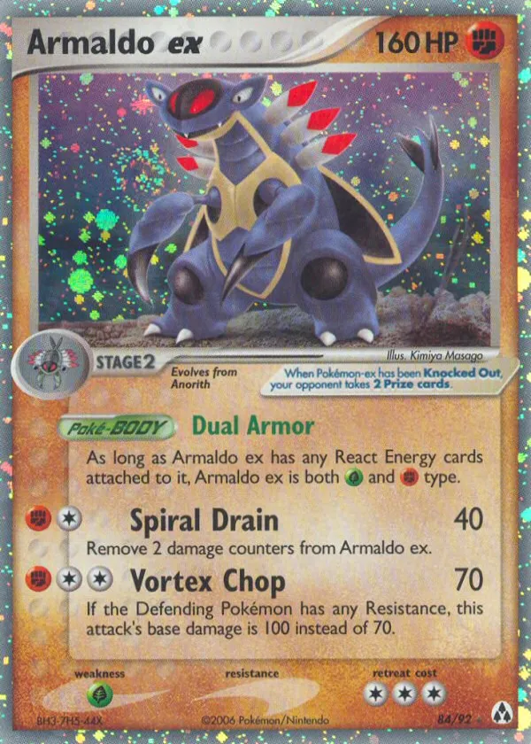 Armaldo ex Pokémon Legend Maker #84 Holo