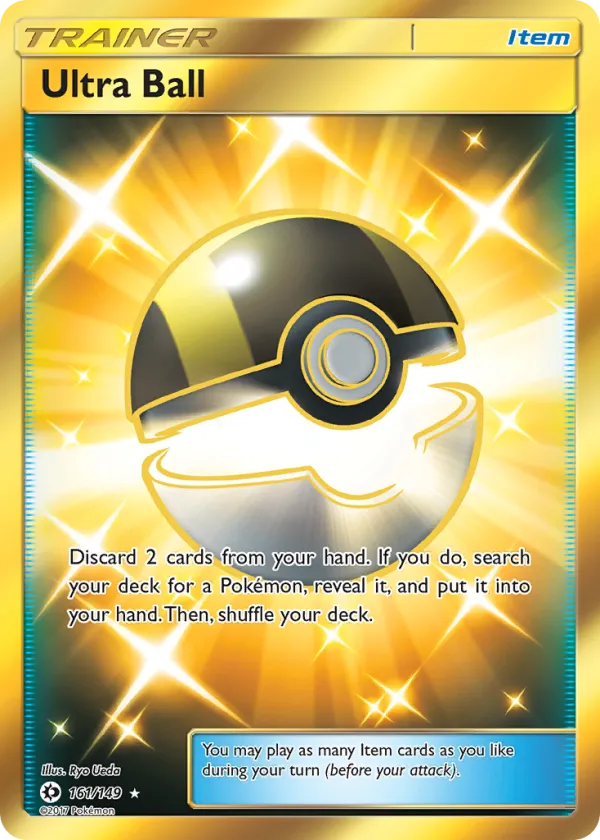 Ultra Ball Pokémon Sun & Moon #161 Holo