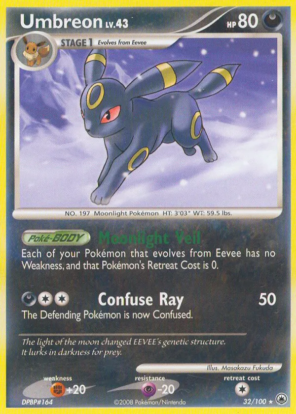 Umbreon Pokémon Majestic Dawn #32