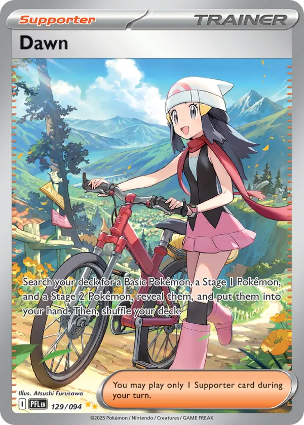 Dawn Pokémon Phantasmal Flames #129 Holo