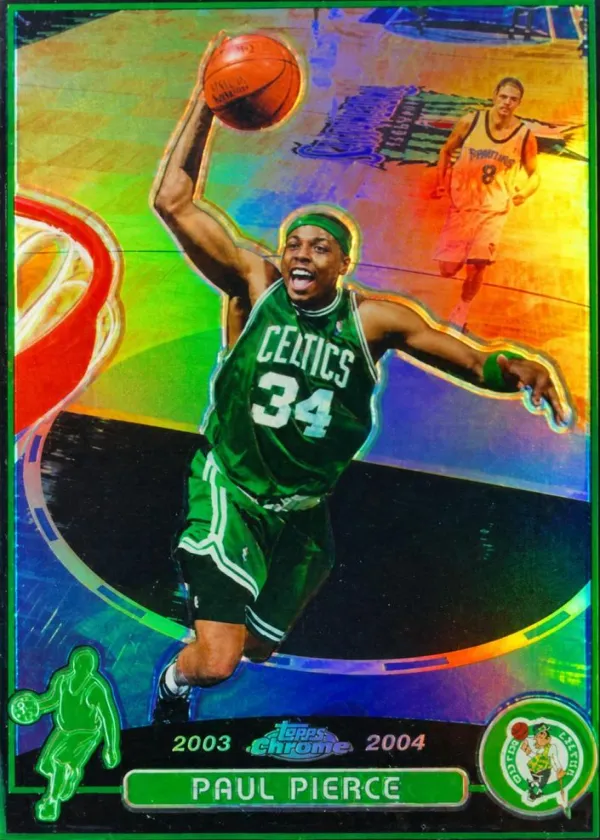 Paul Pierce 2003 Topps Chrome Basketball Black Refractor #14