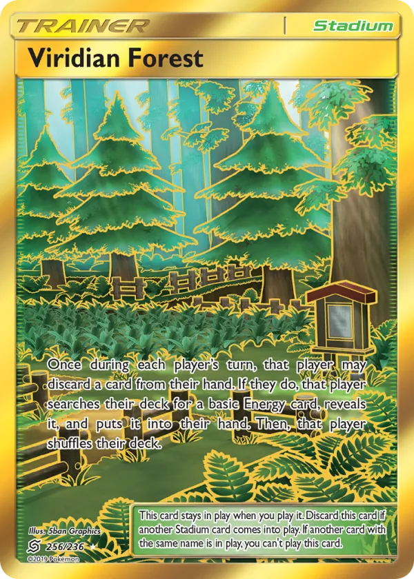 Viridian Forest Pokémon Unified Minds #256 Holo