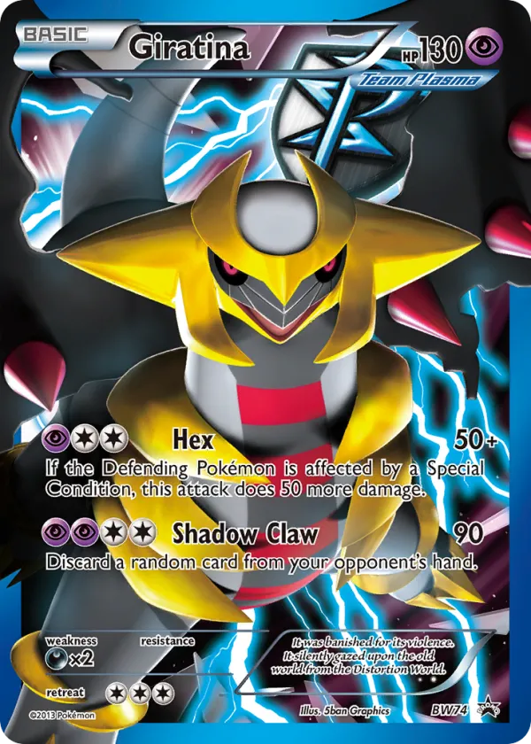 Giratina Pokémon BW Black Star Promos #BW74 Holo