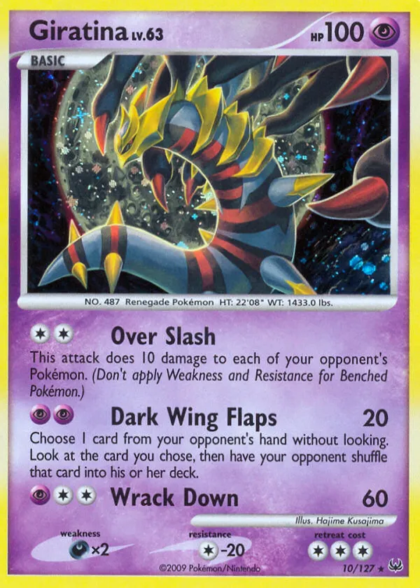 Giratina Pokémon Platinum #10 Reverse Holo