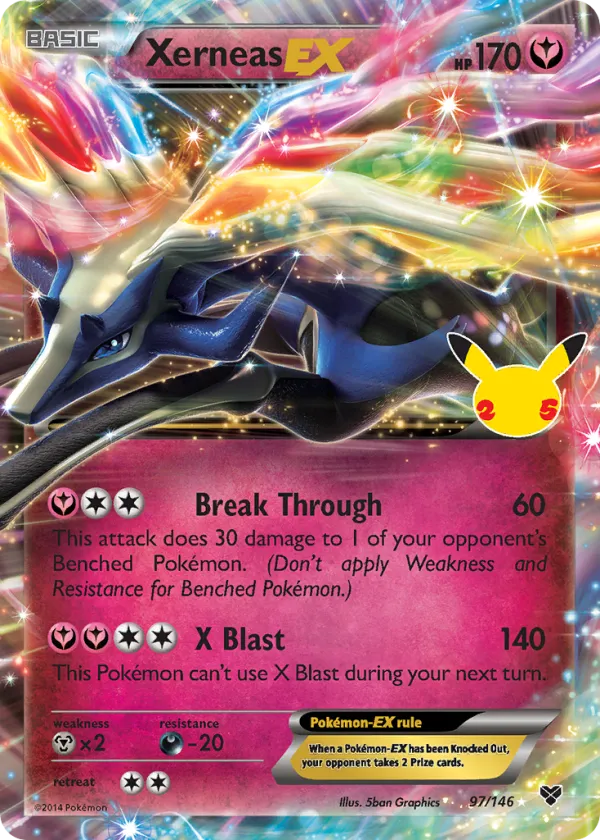 Xerneas-EX Pokémon Celebrations: Classic Collection #97 Holo