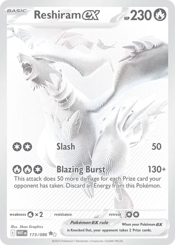Reshiram ex Pokémon White Flare #173 Holo