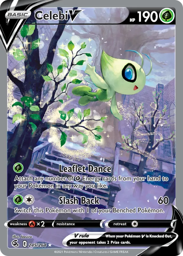 Celebi V Pokémon Fusion Strike #245 Holo
