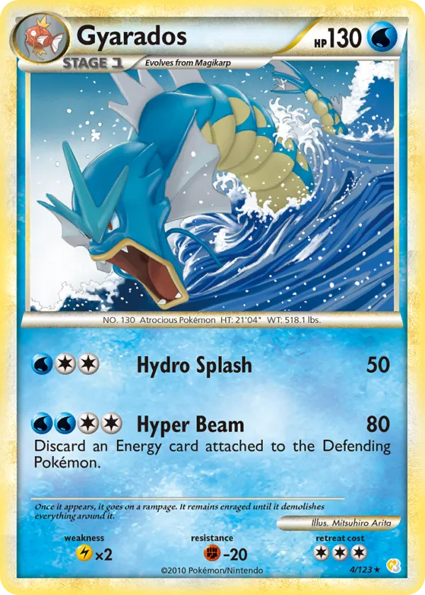 Gyarados Pokémon HeartGold & SoulSilver #4 Holo