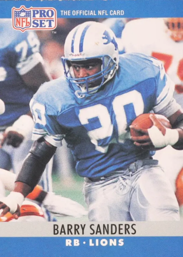 Barry Sanders 1990 Pro Set Football #102