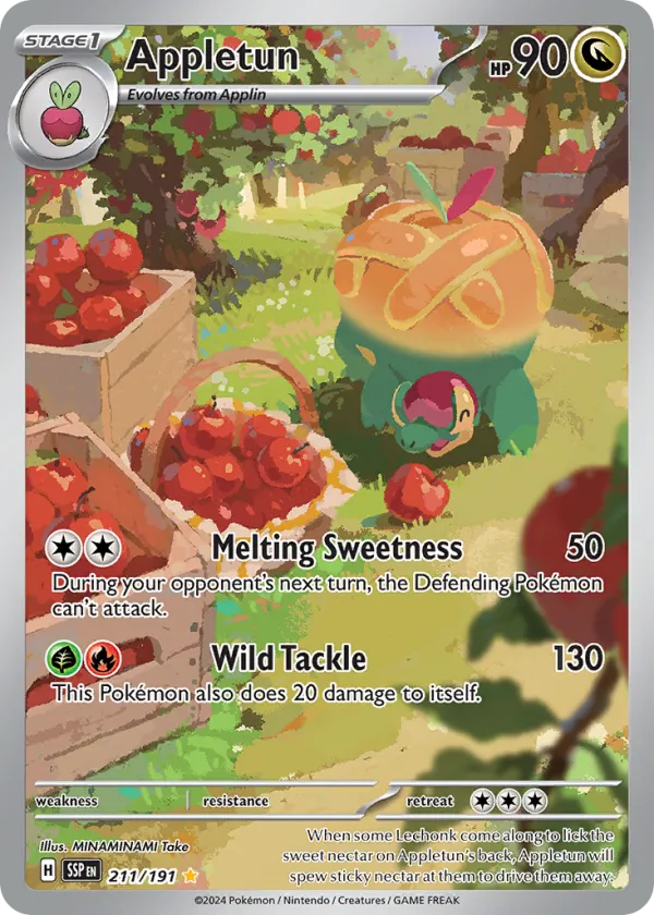 Appletun Pokémon Surging Sparks #211 Holo