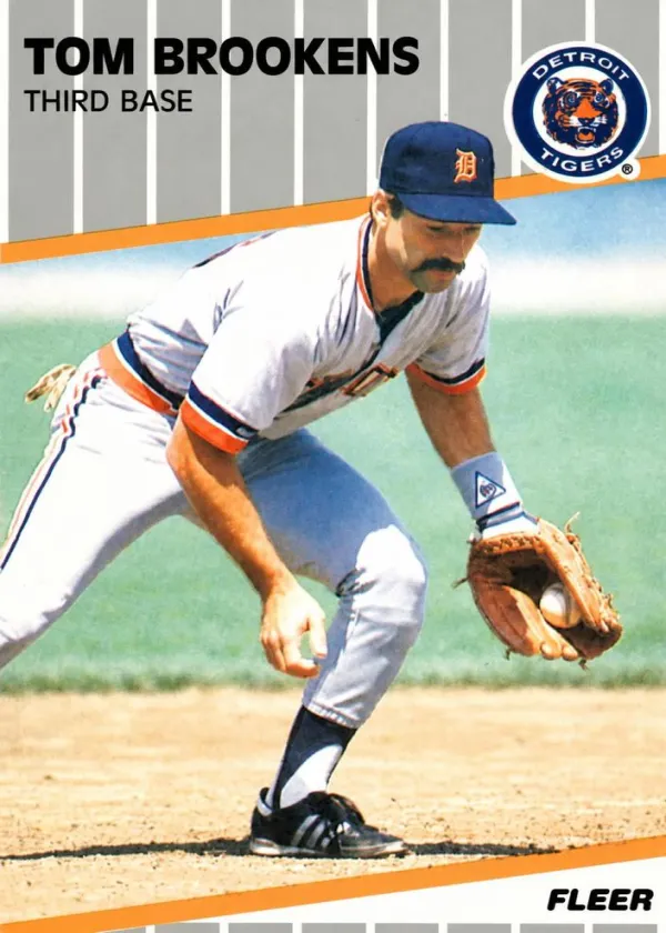 Tom Brookens 1989 Fleer Baseball #130