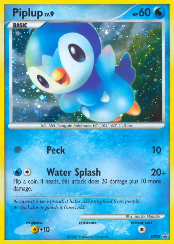 Piplup Pokémon DP Black Star Promos #DP03 Holo