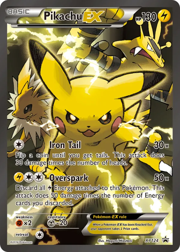 Pikachu-EX Pokémon XY Black Star Promos #XY124 Holo