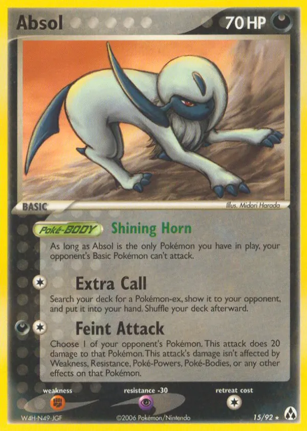 Absol Pokémon Legend Maker #15 Reverse Holo
