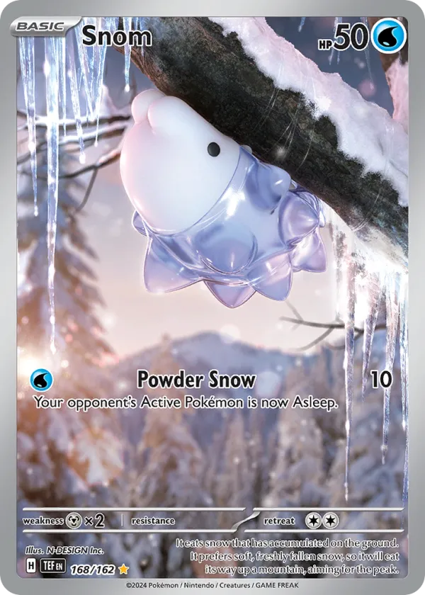 Snom Pokémon Temporal Forces #168 Holo