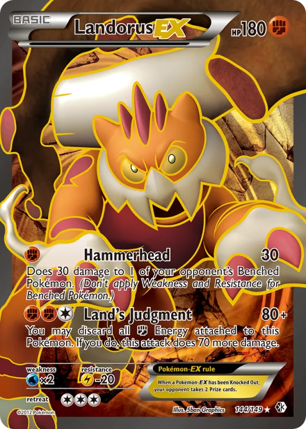 Landorus-EX Pokémon Boundaries Crossed #144 Holo
