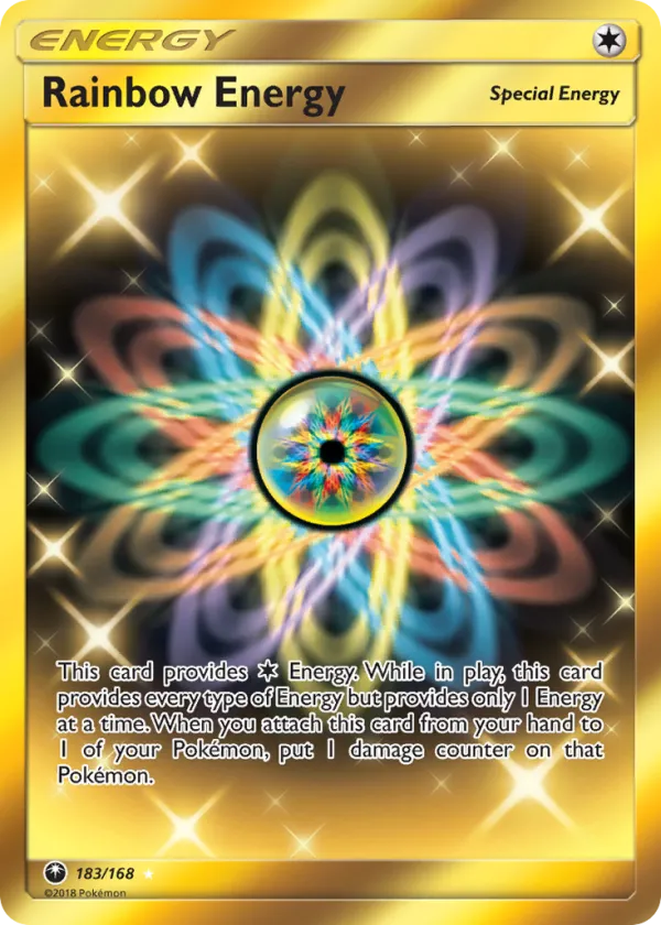 Rainbow Energy Pokémon Celestial Storm #183 Holo