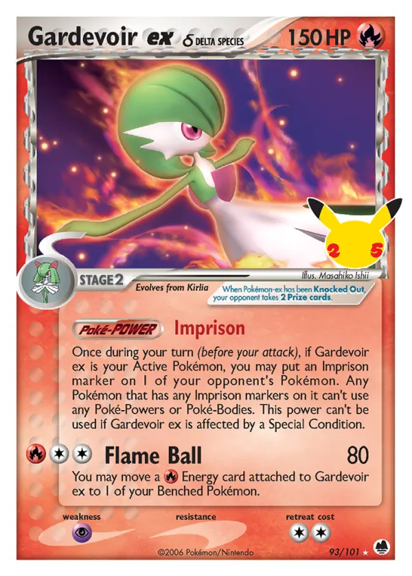 Gardevoir ex δ Pokémon Celebrations: Classic Collection #93 Holo